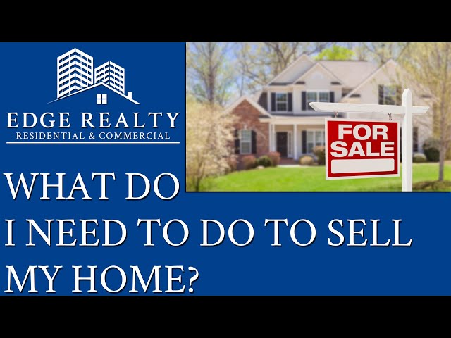 Home Selling Tips- Edge Realty w/ Ryan Cotroneo