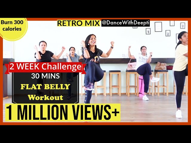 DWD#104 | 30mins Daily BELLY FAT BURN Workout | Easy Exercise to Lose weight 3-5kgs #dancewithdeepti