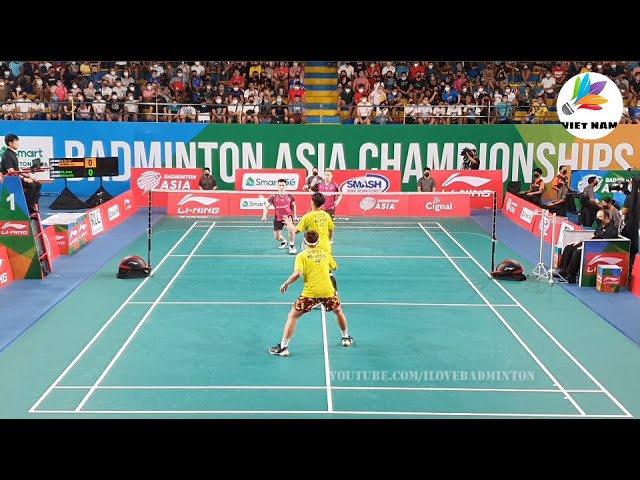 Aaron Chia/Soh Wooi Yik vs Goh Sze Fei/Nur Izzuddin | Badminton Asia Championships 2022 - Nice Angle