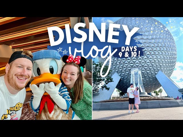 WALT DISNEY WORLD! 🌐✨ DAYS 9 & 10 • Topolino's Terrace Breakfast, Space 220 & Nighttime Shows! 🎇