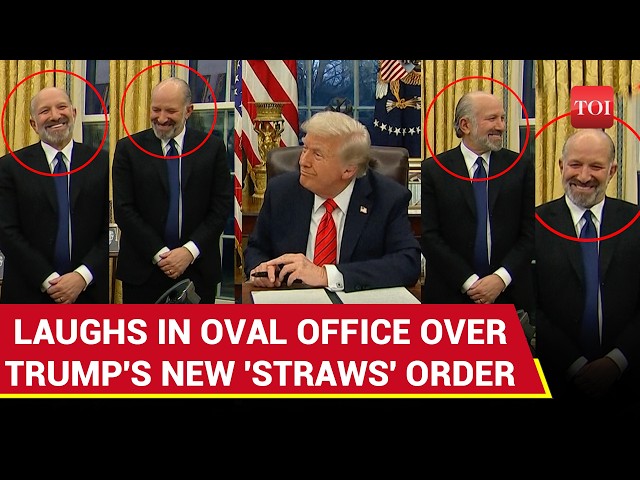 Trump Official Bursts Into Laughter As U.S. President Bans Paper Straws | 'They Explode'