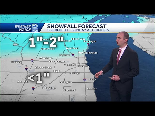 Overnight snow to impact southeast Wisconsin