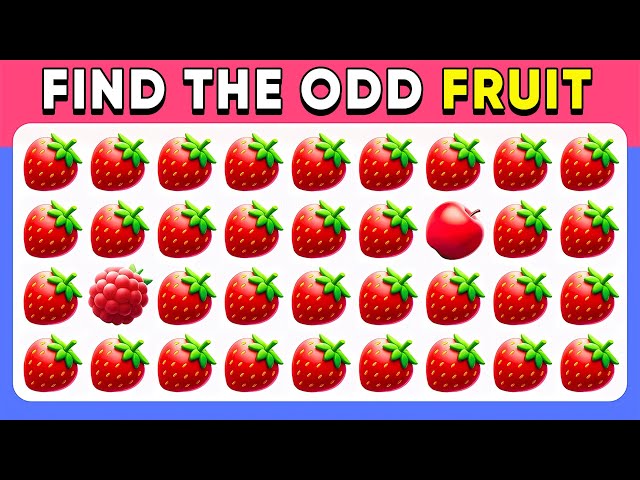 Find the Odd One Out - Nature Edition 🍏🐵🌴 | Easy, Medium, Hard, Impossible - Emoji Quiz