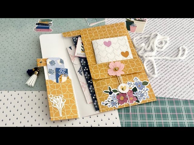 One Sheet Wonder ~ Large Multi-Use Pocket Storage Folder | 12x12 Single Sided Paper - TUTORIAL