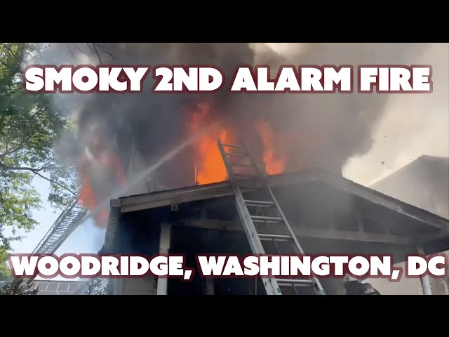 Smoky 2nd Alarm Fire in NE DC