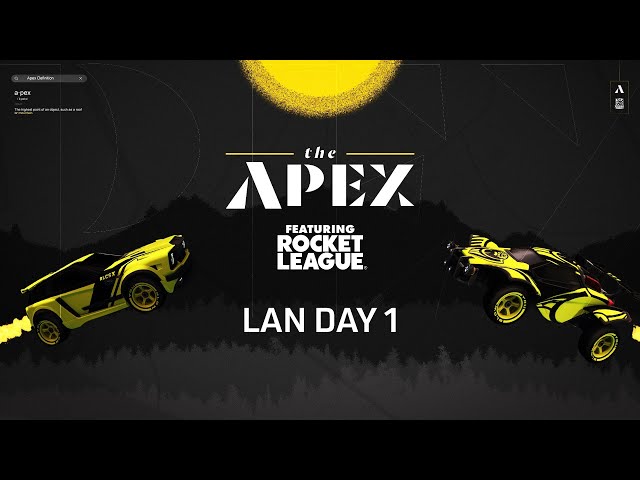 🔴 The Apex, Featuring Rocket League | LAN Day 1 🔴