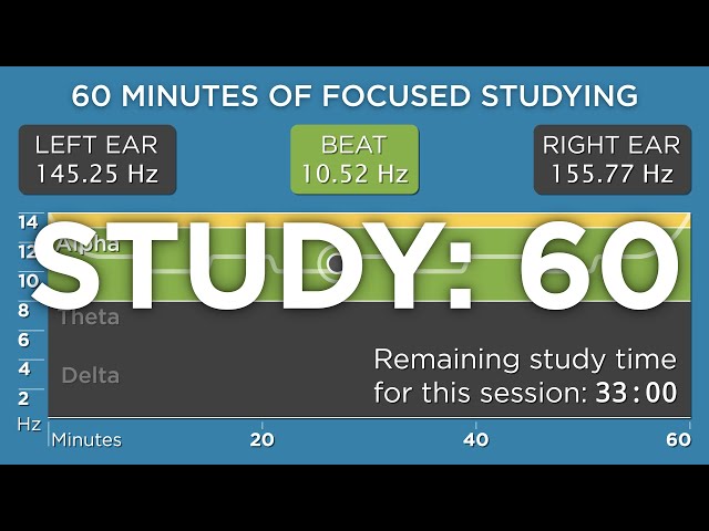 60 Minutes of Focused Studying: The Best Binaural Beats