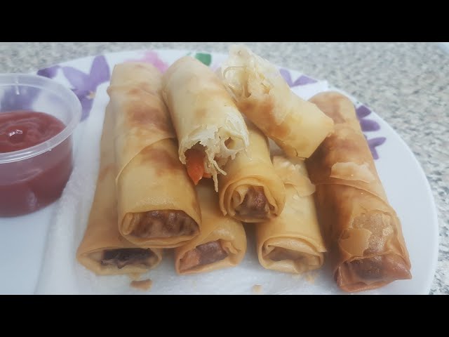 Chicken Spring Roll Recipe by Tasty Meal | Homemade Chicken Spring Roll