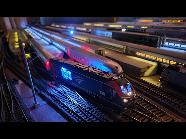 More HO Scale Amtrak & Commuter Rail Model Trains on TrainBrain2000's Massive Layout!