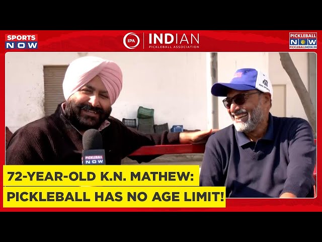 Age Is Just A Number: 72-Year-Old K.N. Mathew Defies Pickleball Barriers!