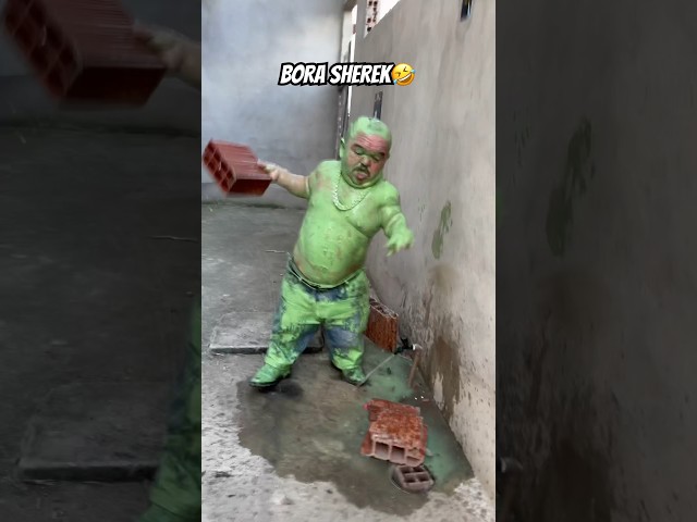 BORA SHEREK, PILILIU PEGOU AR 🤣 #anao #comedy #humor #pililiu #memes #comedia #anão #sherek