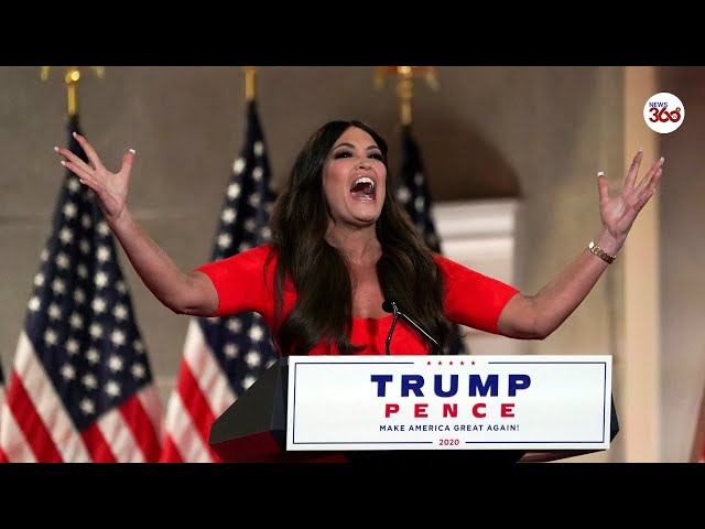 Donald Trump Jr's girlfriend Kimberly Guilfoyle shouts passionate RNC speech - News 360 Tv