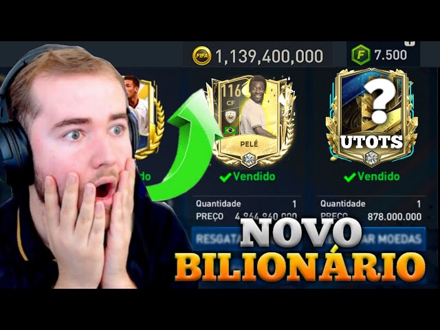 🤑FIZ 2 BILHÕES DE COINS🤑 GEMEI A CONTA DO INSCRITO E VIROU A MAIS RICA NO FIFA MOBILE 23