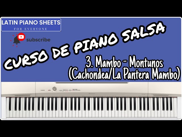 🎹 PIANO SALSA Course 🎹 - 3. Mambo - Basic Montunos (2 Examples of Joe Cuba and the 33 Orchestra)