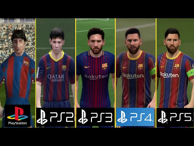 PS1 vs PS2 vs PS3 vs PS4 vs PS5 Graphics and Gameplay Comparison (FIFA Series)