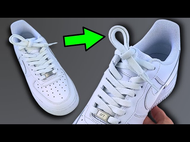 How To Factory Lace Nike Air Force 1s | Nike AF1 Factory Knot (DS Knot)