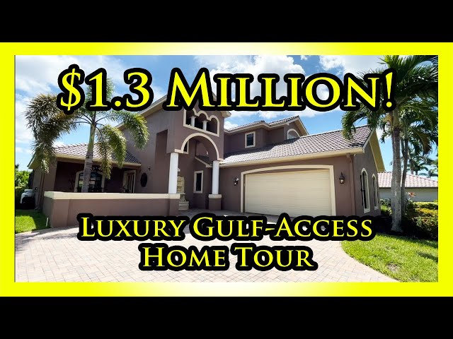 Million Dollar Walkthrough: Fully Furnished Pool Home with Gulf-Access | Fort Myers