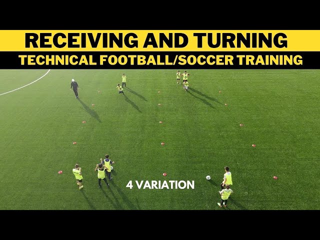 Receiving And Turning Football/Soccer Drill | Technical Training | U11 U12 U13