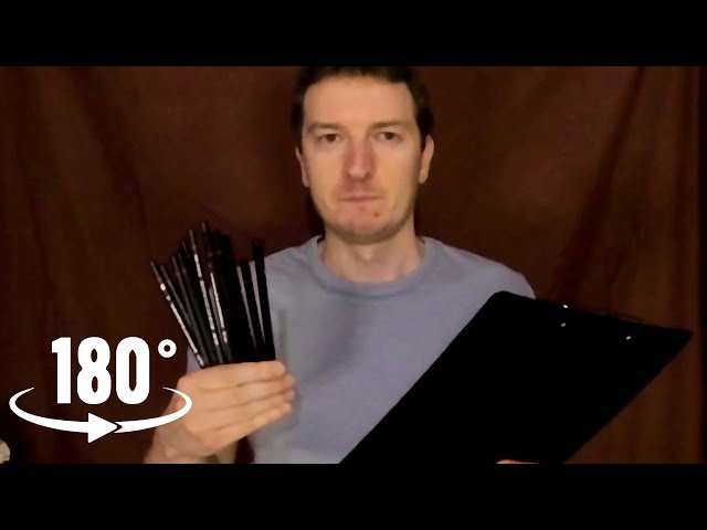 ASMR VR180 | Drawing You With Pencils ✏