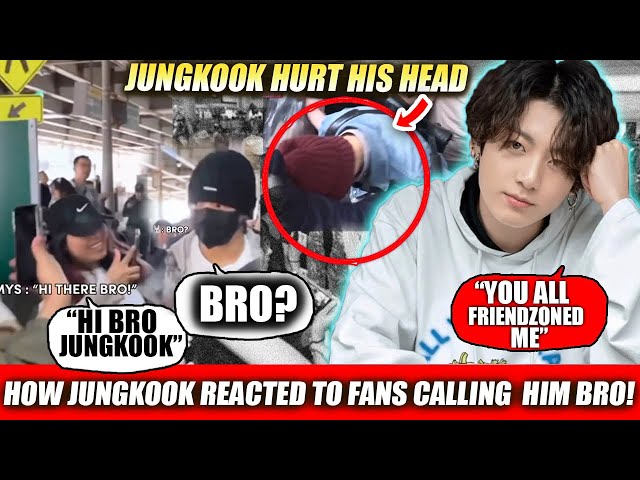 How BTS Jungkook Almost saved himself from Fans at the AIRPORT Today | Jungkook Airport Today