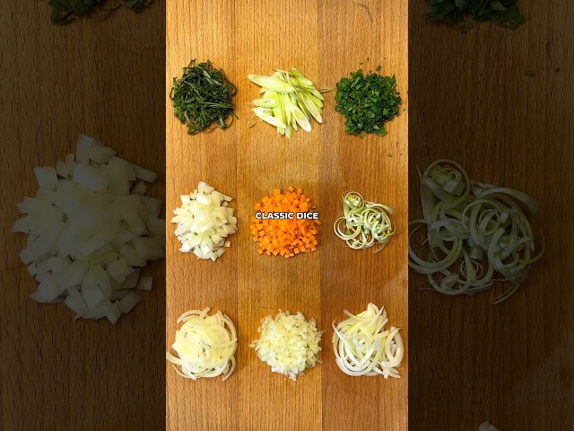 Cutting vegetables - a quick guide