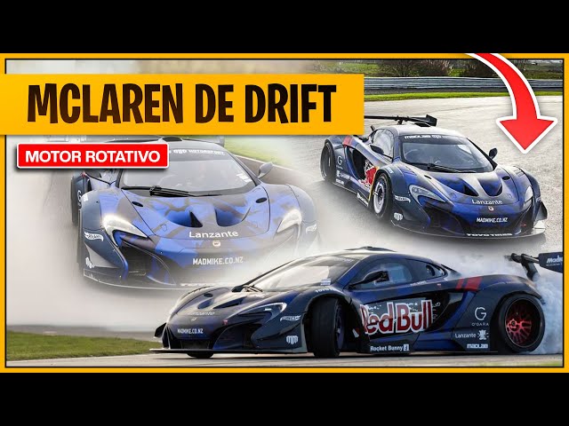 🔥 El Mclaren CON MOTOR ROTATIVO (3 ROTORES TURBO) Modificado para DRIFT por Mad Mike. SUENA HERMOSO