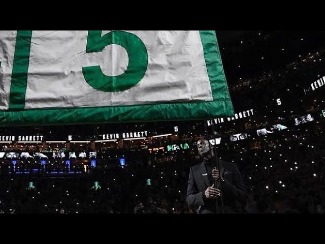 Garden View: Watch KG's Number Lifted into the Rafters