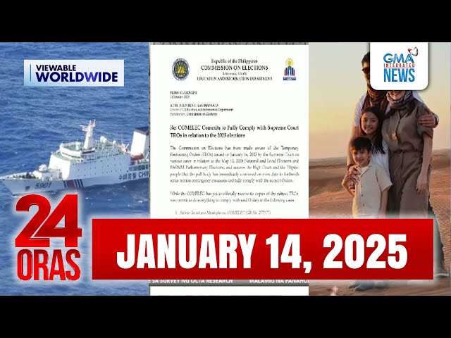 24 Oras Express: January 14, 2025 [HD]