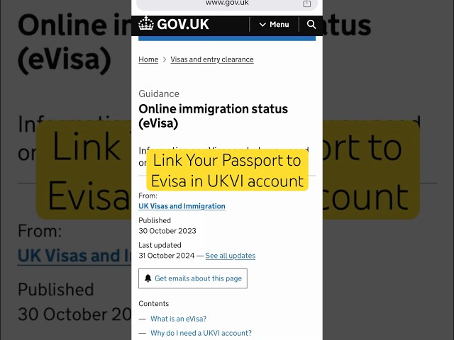 Link passport to evisa | BRP | UKVI | evisa brp uk | next step after creating evisa