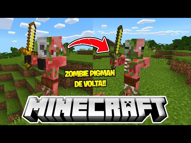 COMO TER O ZOMBIE PIGMAN DE VOLTA EM SEU MINECRAFT PE 1.16! ZOMBIE PIGMAN NO MCPE 1.16 OFICIAL/ BETA