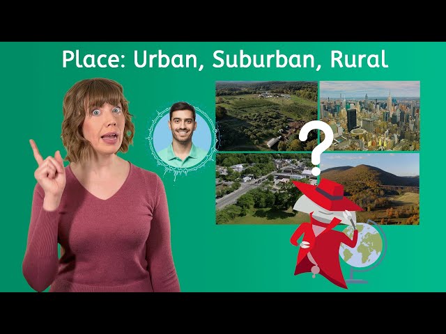 Place: Urban, Suburban, Rural - Exploring Social Studies for Kids!