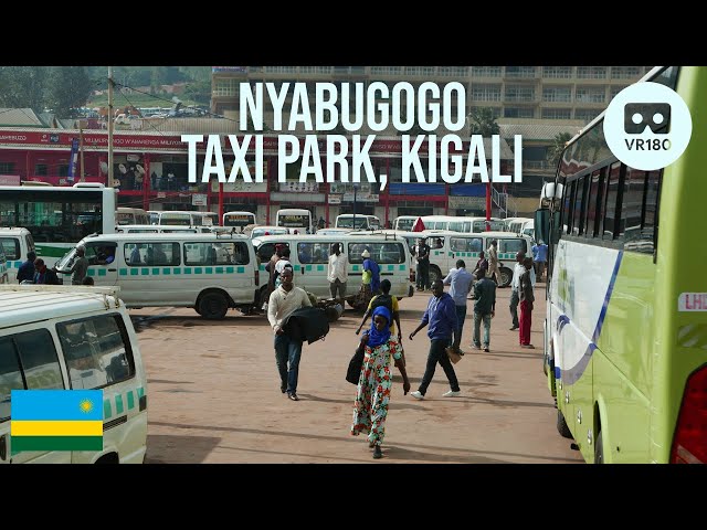 Kigali - walking around town, Part Two: Nyabugogo Taxi Park VR180 (Rwanda)