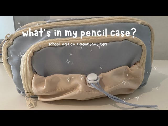 whats inside my pencil case? 🖇️|stationary|essentials|school supplies+tips|minimilistic