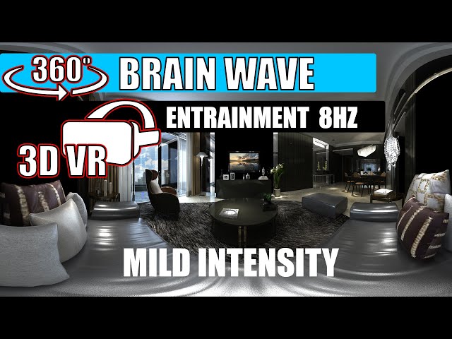 360 3D VR - 8HZ Brain Wave Entrainment Video -Song 1 - 8HZ - Mild