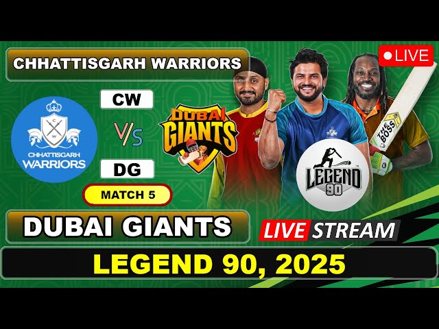 Dubai Giants vs Chhattisgarh Warriors Live Cricket Today