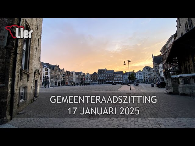 Livestream Gemeenteraad Lier -- 27 januari 2025