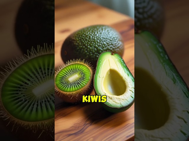 Kiwi VS Avocado Battle! #facts #fruit #kiwi #avocado #knowledge #sciencefacts #history #funfacts