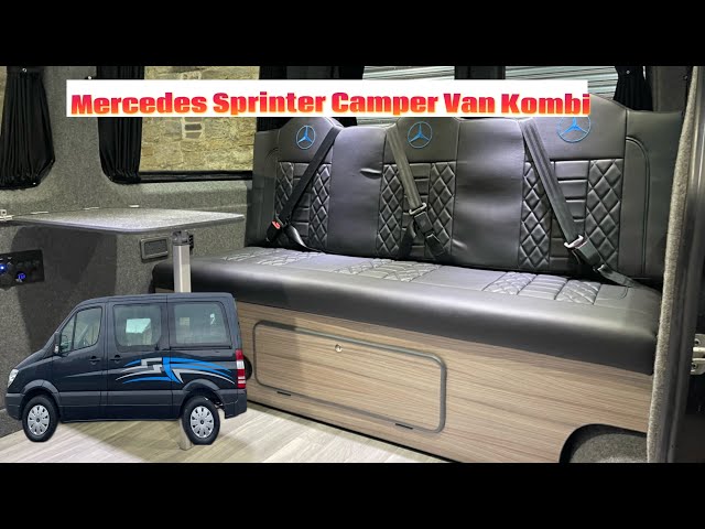 Van Life Uk 🇬🇧 Mercedes Sprinter Camper Van Kombi Conversion - Full Size Rock N Roll Bed