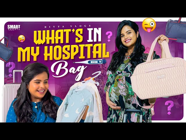 My Hospital Bag Packing || Baby & mom Essentials || Emotional Moments With Mum 🥹❤️ || Divya Vlogs