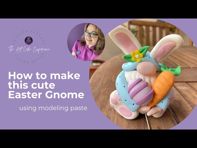 How to make a cute Easter Gnome edible cake topper