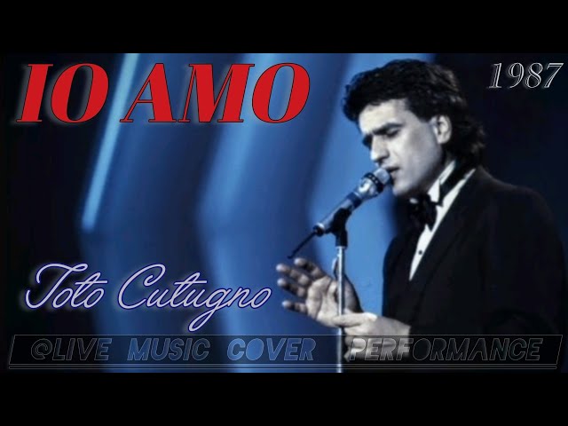 "IO AMO" T. Cutugno 1987 🎗️  (F. Leali), @livemusiccoverdfgerry9815 Natural Beat