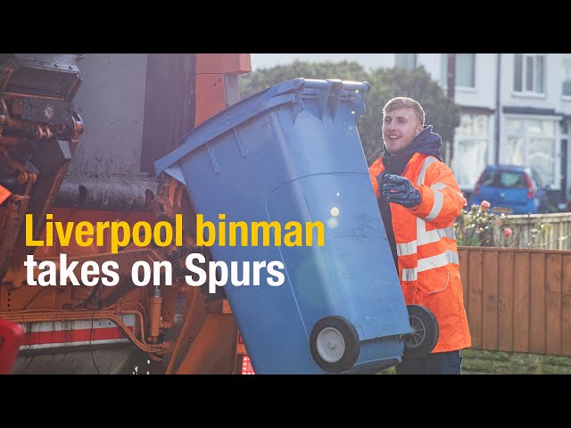 Liverpool binman takes on Spurs in the Emirates FA Cup