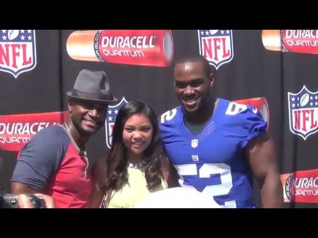 Lianah Sings the US National Anthem at MetLife Stadium (w/ Taye Diggs & Jon Beason)