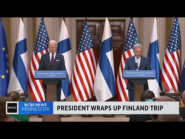 President Biden wrapping up European trip in Finland