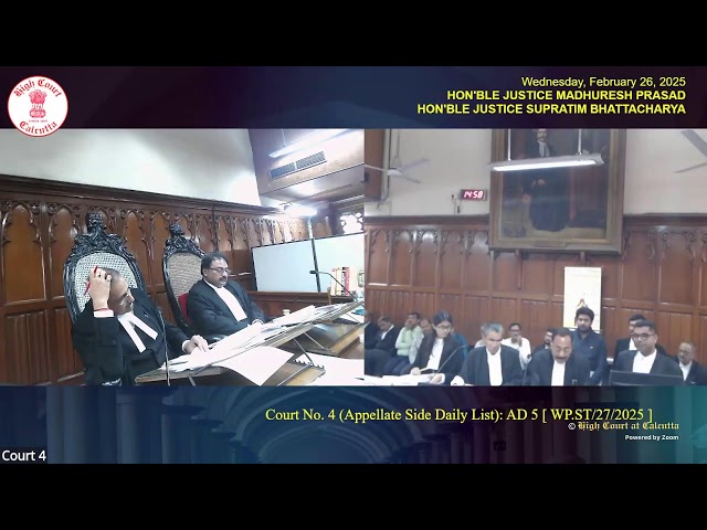 26 February 2025 | Court No. 4 | Live Streaming of the Court proceedings.