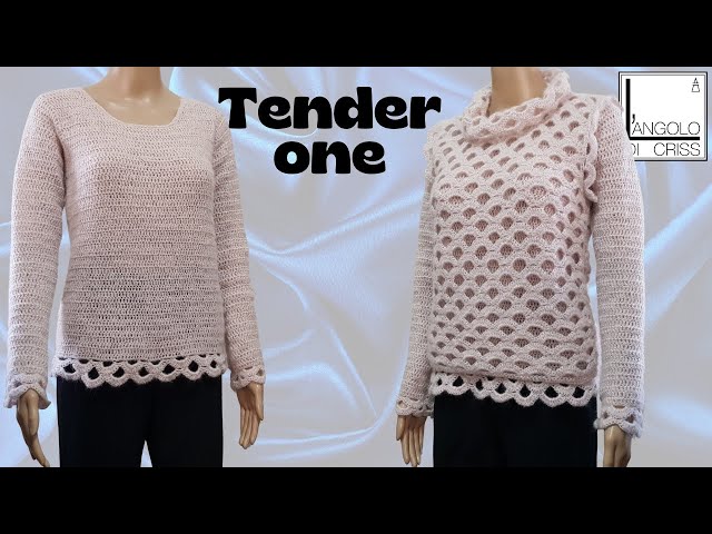 IF YOU LOVE SIMPLE ELEGANCE YOU WILL LOVE THE TENDER CROCHET SWEATER