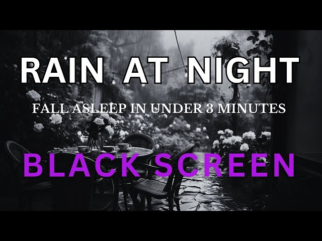 Black Screen Rain - Rain's Tranquil Sounds: Healing Sleep from Nature |   Agarwood Healing