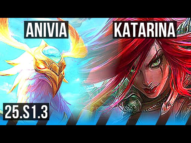 ANIVIA vs KATARINA (MID) | 3/1/5, 700+ games, Rank 11 Anivia | KR Master | 25.S1.3