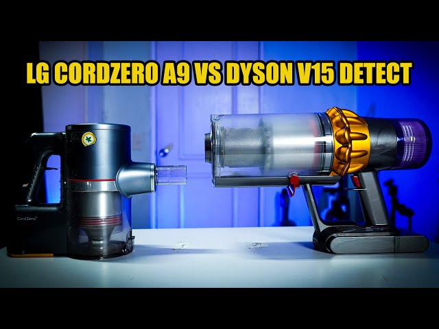 LG CordZero A9 vs. Dyson V15 Detect Detailed Comparison