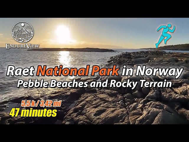 Virtual Run in Raet National Park – Bjelland’s Pebble Beaches and Rocky Terrain 🌊🏞️